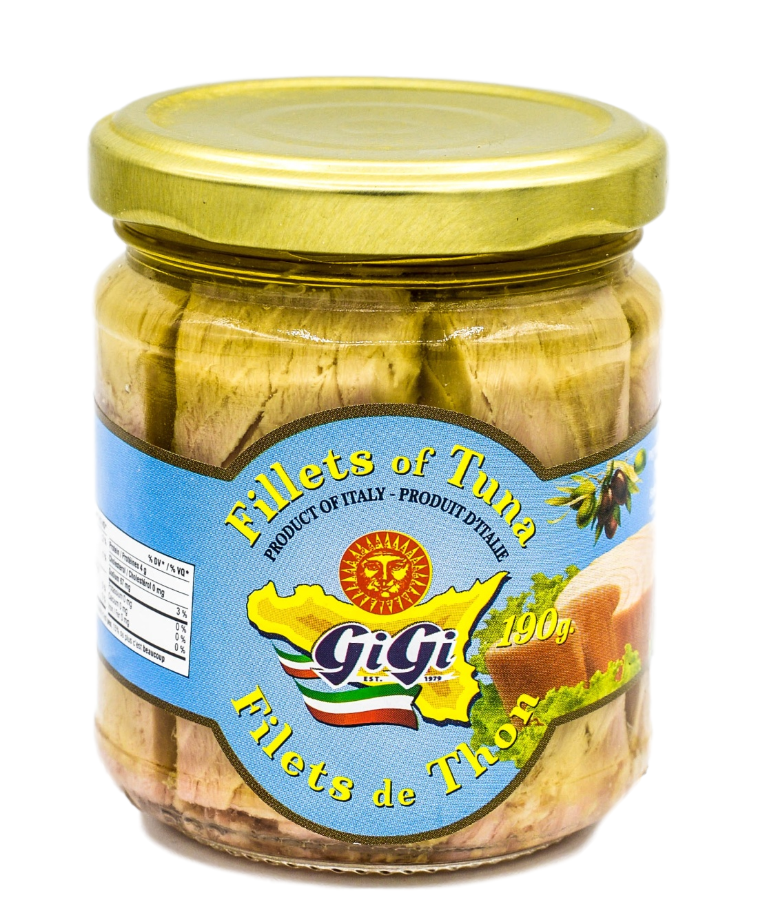 Gi Gi Fillets of Tuna 190g