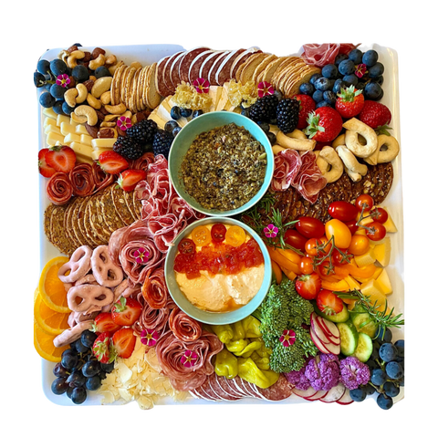 PARTY SIZE Platter served on a Wooden Board