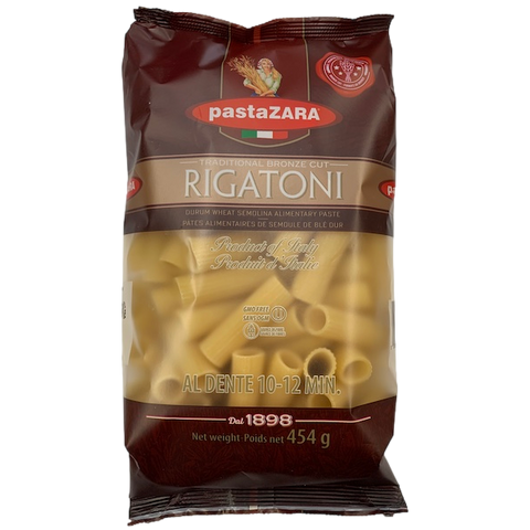 Pasta Zara Bronze Cut Rigatoni 454g