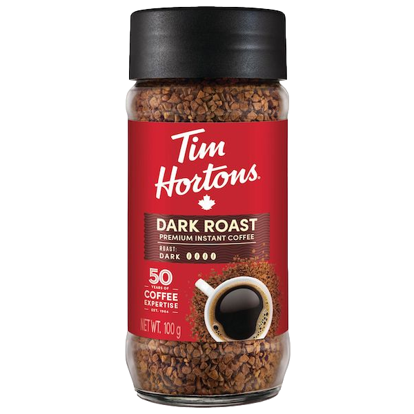 Tim Hortons Instant Premium Dark Roast Coffee 100g