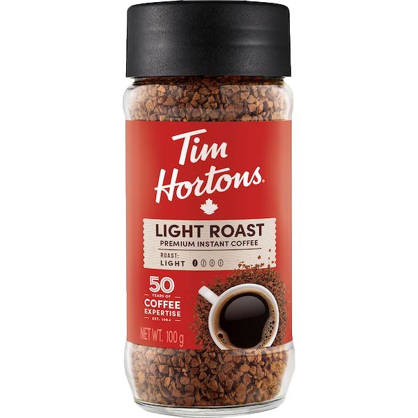 Tim Hortons Instant Premium Light Roast Coffee 100g