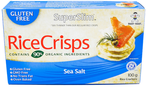 SUPERSLIM SEA SALT RICE CRISPS 100g